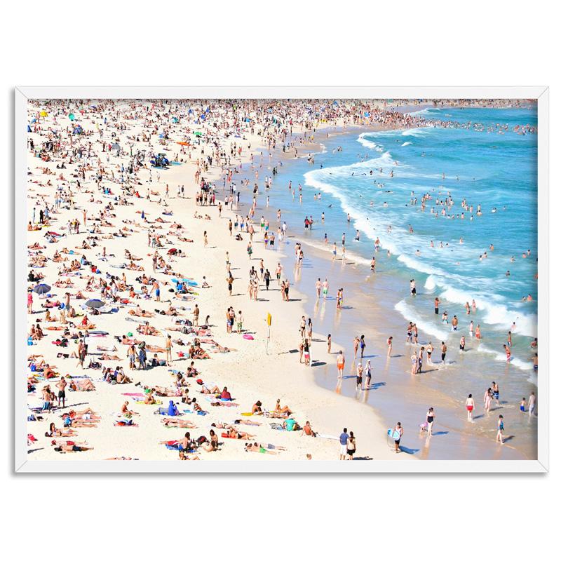 Iconic Bondi Beach in Summer Art Print by Print and Proper Style