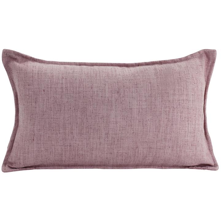 Farra Linen Lumbar Cushion, Blush by NF Living Style Sourcebook