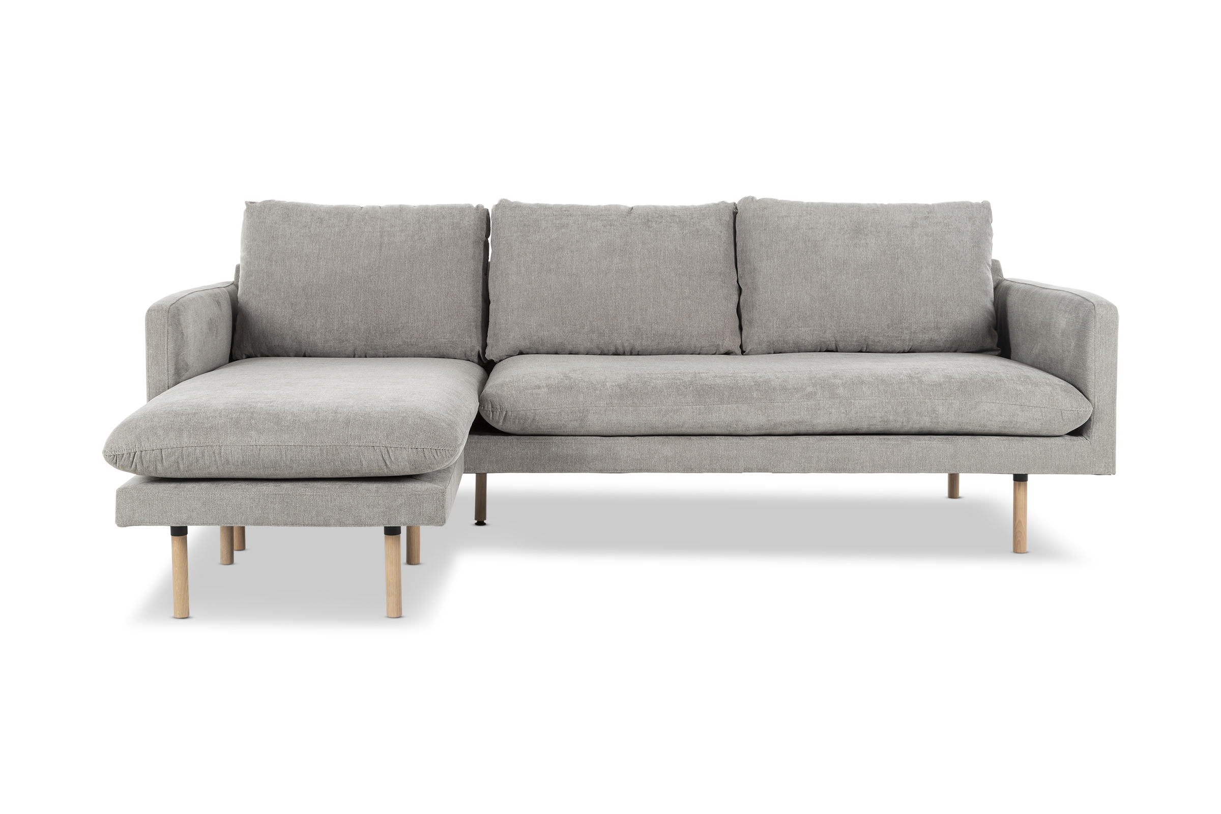 Frankie Reversible Scandi Sofa, Light Grey Fabric, by Lounge Lovers by