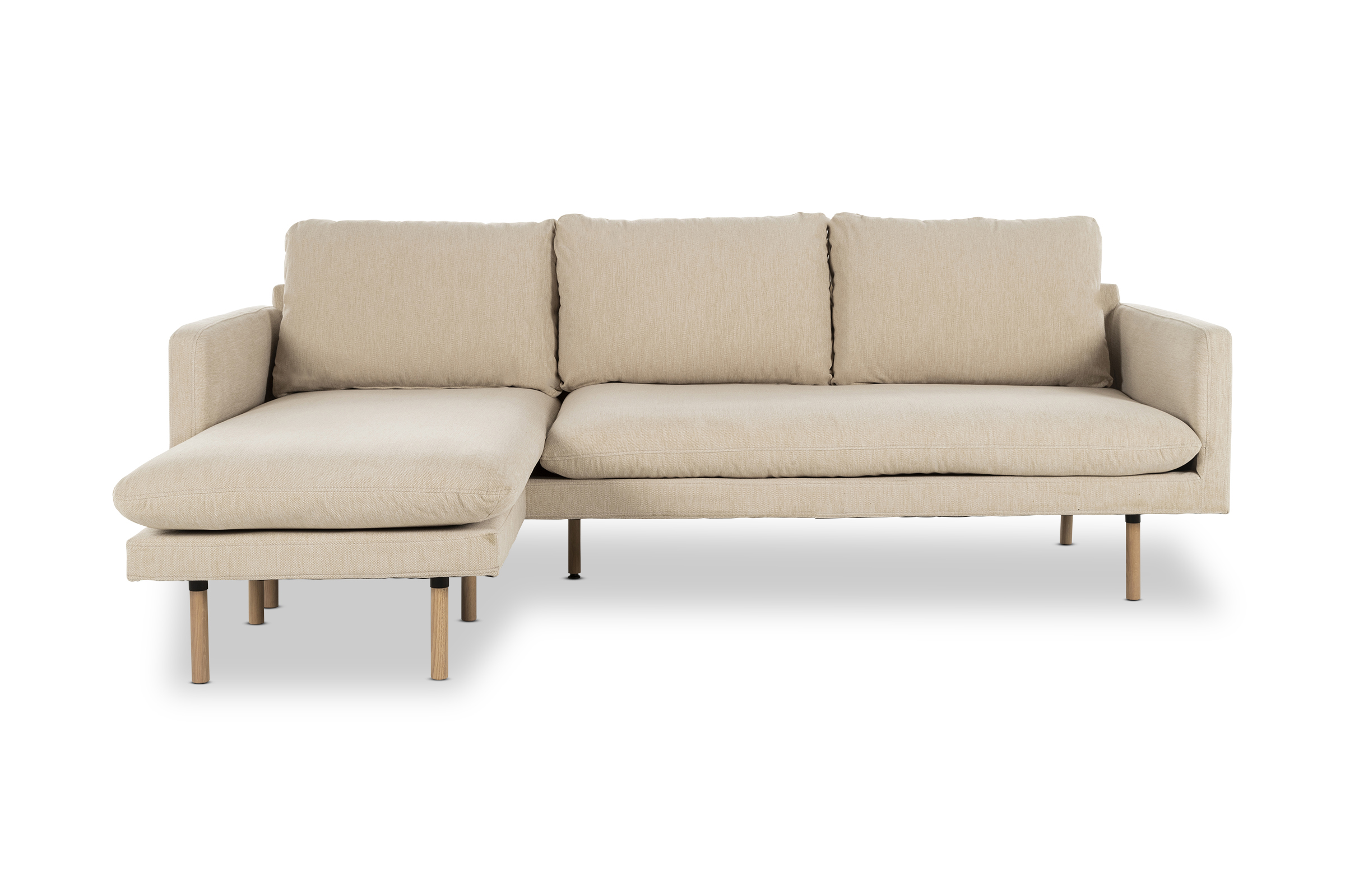 Frankie Reversible Scandi Sofa, Beige Fabric, by Lounge Lovers by