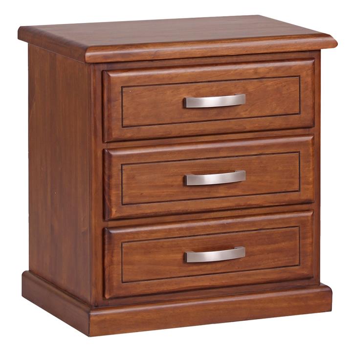 Marlee Bedside Table in Brown by Beaumont & Braddock by Beaumont & Braddock Style Sourcebook