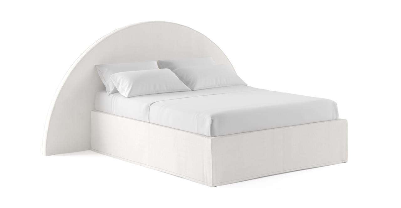 Sky Oversized Queen Size Gaslift Bed Frame with Slip Cover Corinthian