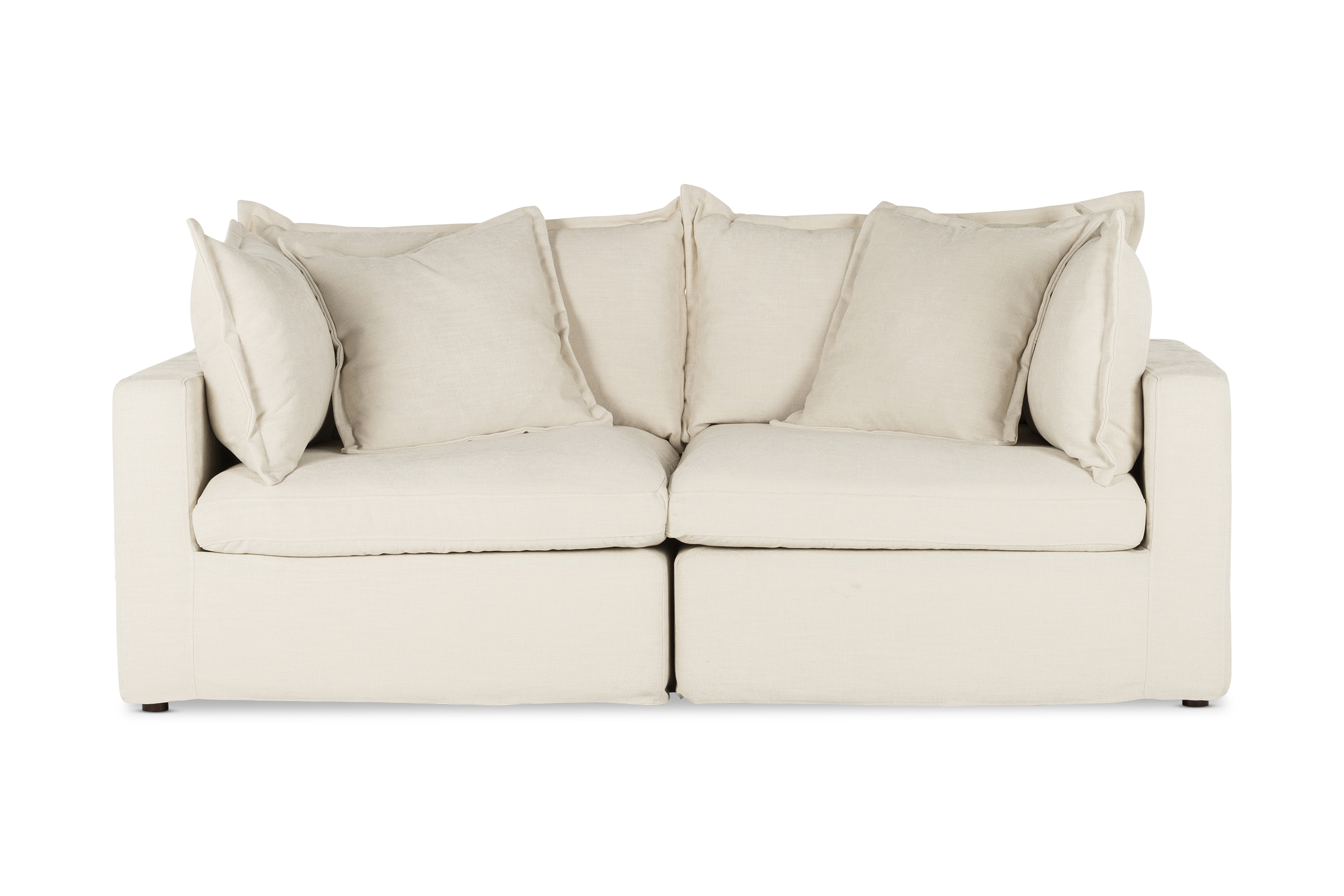 Haven Coastal 3 Seat Sofa, White Fabric, by Lounge Lovers by Lounge
