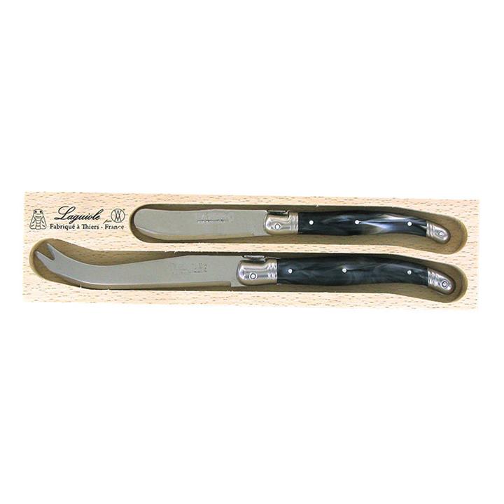 Debutant 2Piece Cheese Knife Set in Black by Andre Verdier by Andre