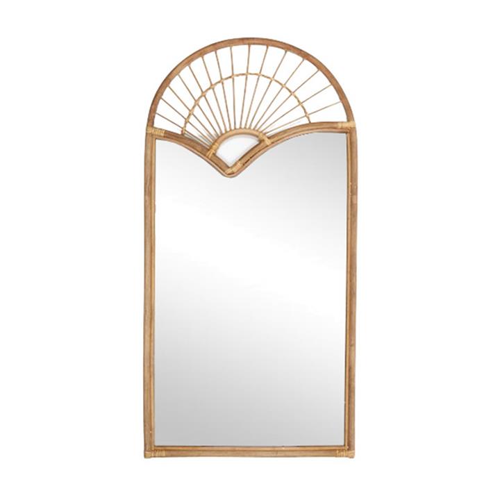 Kartika Rattan Frame Wall Mirror, 130cm by Coast To Coast Home Style