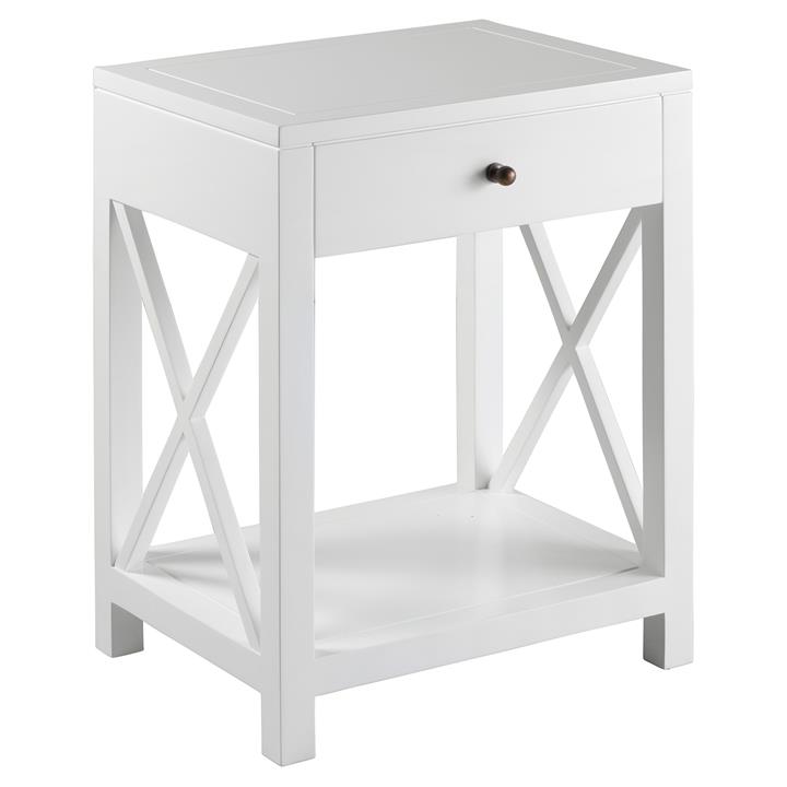 Newport Mahogany Timber Bedside Table by Xavier Furniture Style