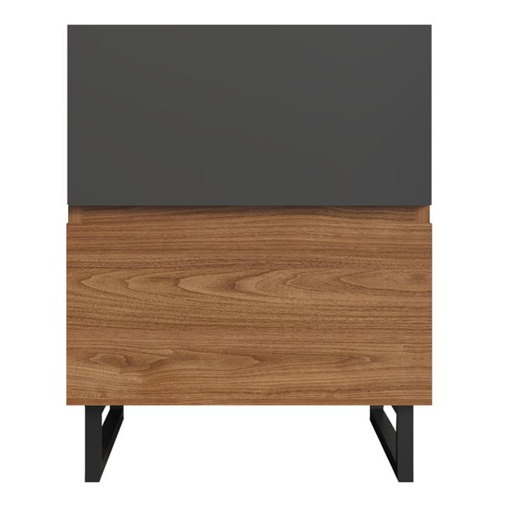 Johnson 2 Drawer Bedside Table in Walnut by U.S Designs by U.S Designs