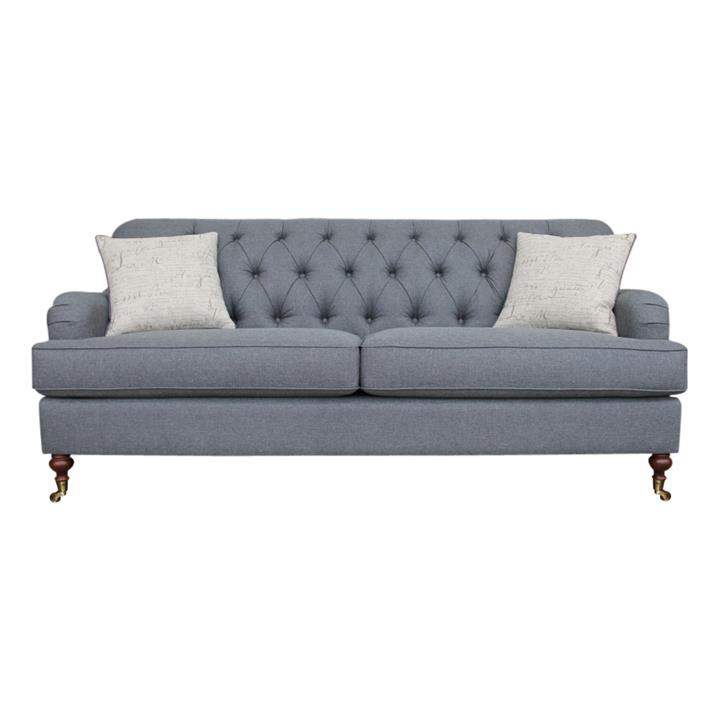 Florida Fabric 3 Seater Sofa, Grey by Brighton Home Style Sourcebook