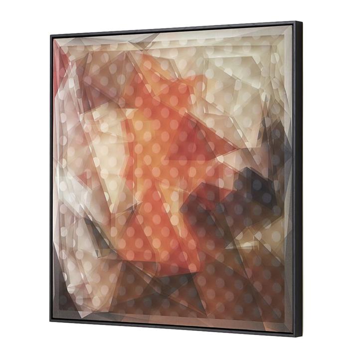 Magivision Framed 3D Wall Art, Abstract Orange, 80cm by Superb
