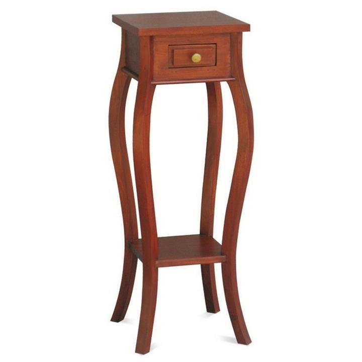 Queen Ann Solid Mahogany Timber Plant Stand, Mahogany by Centrum