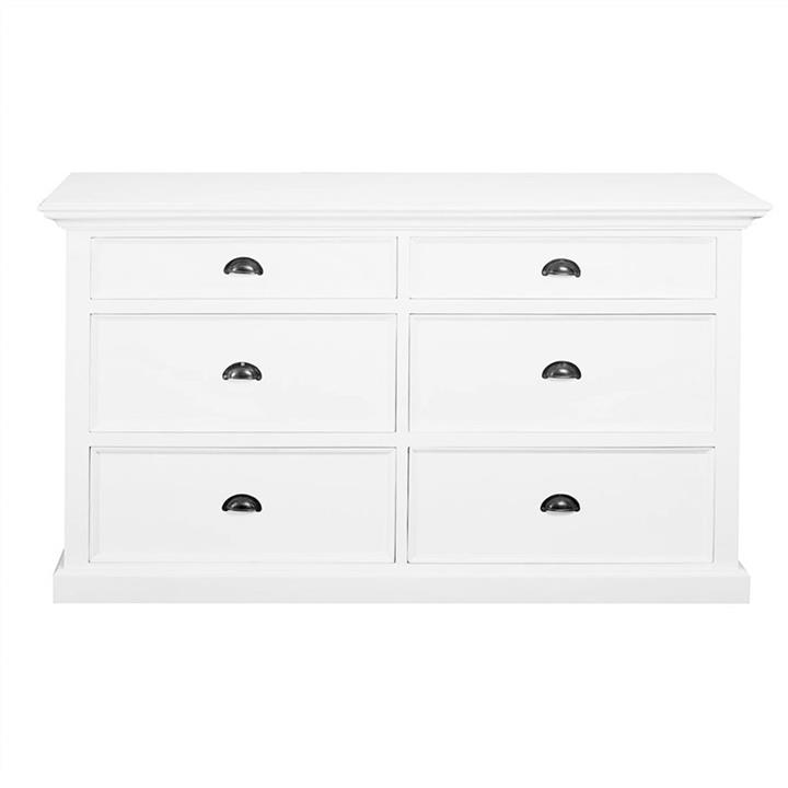 Halifax Solid Mahogany Timber 6 Drawer Dresser by Novasolo Style