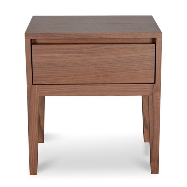 Asger Wooden Bedside Table, Walnut by Conception Living Style Sourcebook