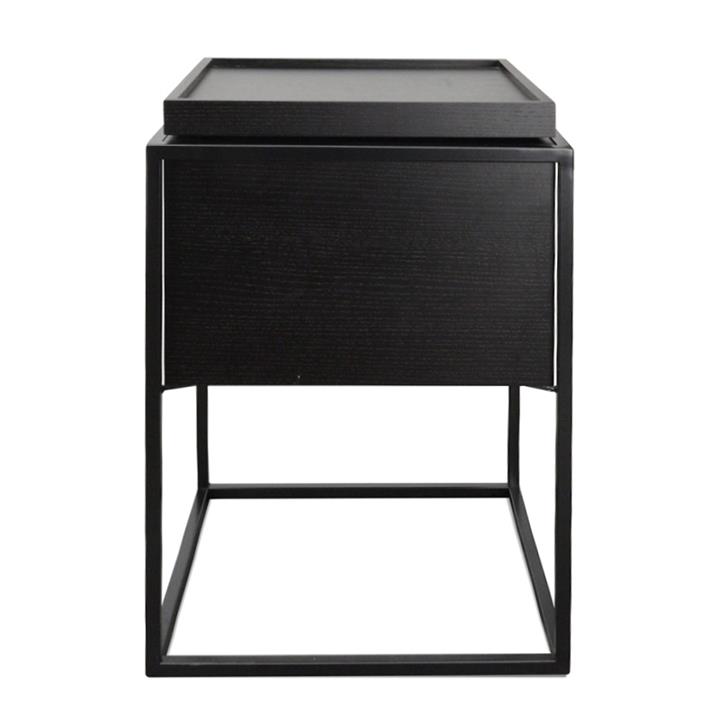 Kane Square Side Table, Black by Conception Living Style Sourcebook