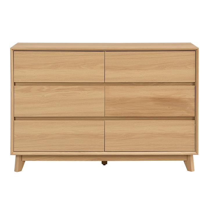 Look Chest of 6 Drawers in Oak by U.S Designs by U.S Designs Style