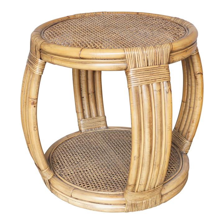 Cayman Rattan Round Side Table by Oliver Willson Style Sourcebook