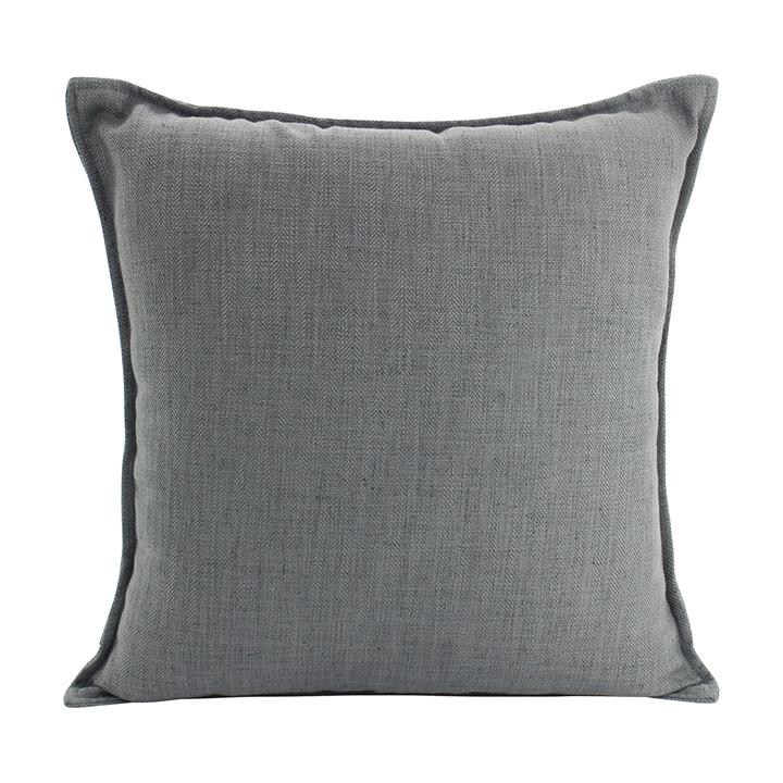 Farra Linen Euro Cushion, Dark Grey by NF Living Style Sourcebook