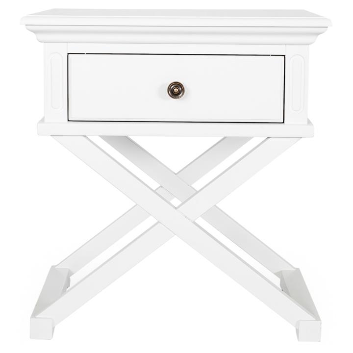 Sorrento Wooden Side Table, White by OneWorld Collection Style Sourcebook