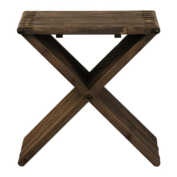 Maxton Reclaimed Elm Timber Side Table by Affinity Furniture Style