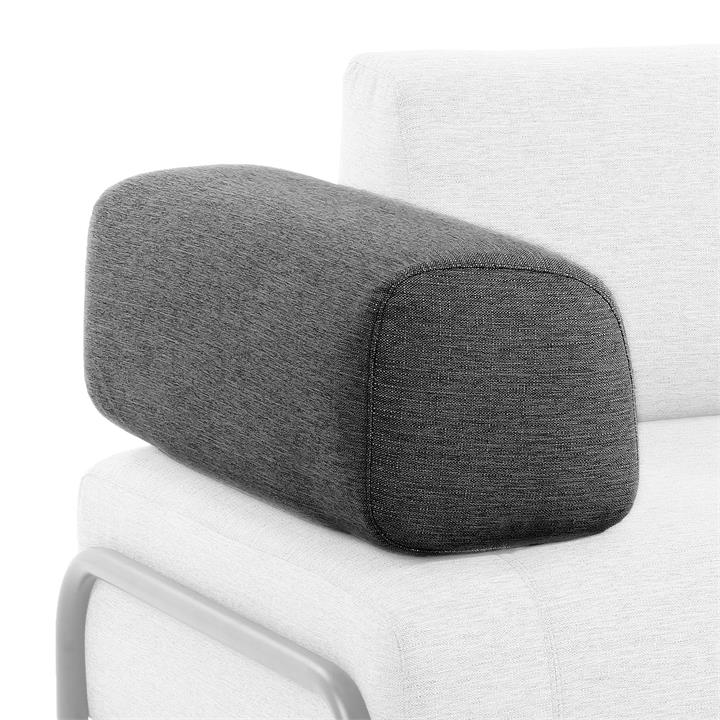 Meomo Fabric Module Sofa Armrest, Charcoal by El Diseno Style Sourcebook