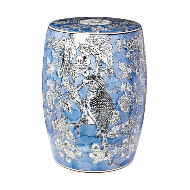 Mona Ceramic Drum Stool / Side Table by Florabelle Style Sourcebook