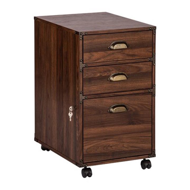 Logan 3 Drawer Mobile Pedestal File by Hal Furniture Style