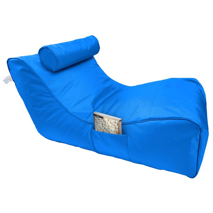 Panama Fabric Indoor / Outdoor Bean Bag Cover, Blue by Mio Lusso