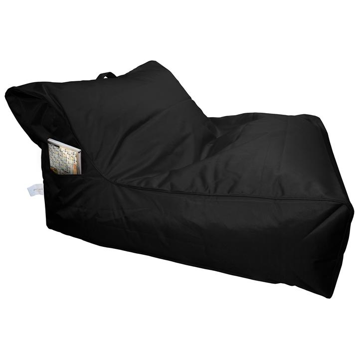 Calayan Fabric Indoor / Outdoor Bean Bag Cover, Black by Mio Lusso