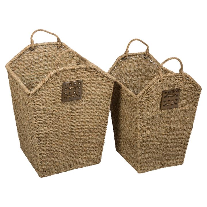 Lawson 2 Piece Seagrass Basket Set by Casa Uno Style Sourcebook