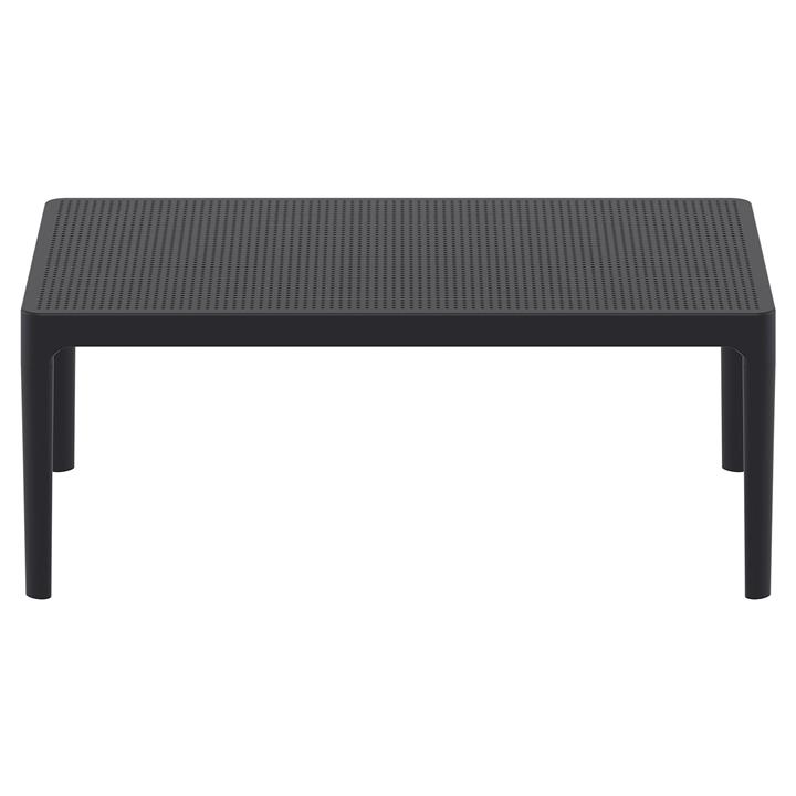 Siesta Sky Commercial Grade Indoor / Outdoor Coffee Table, 100cm, Black