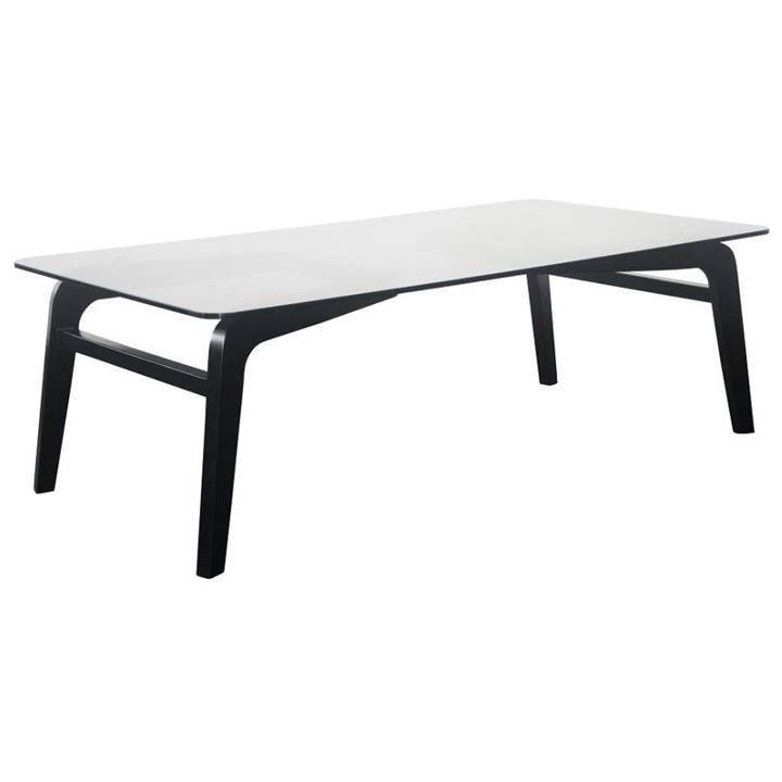 Jett Glass & Timber Coffee Table, 130cm by Ingram Designer Style