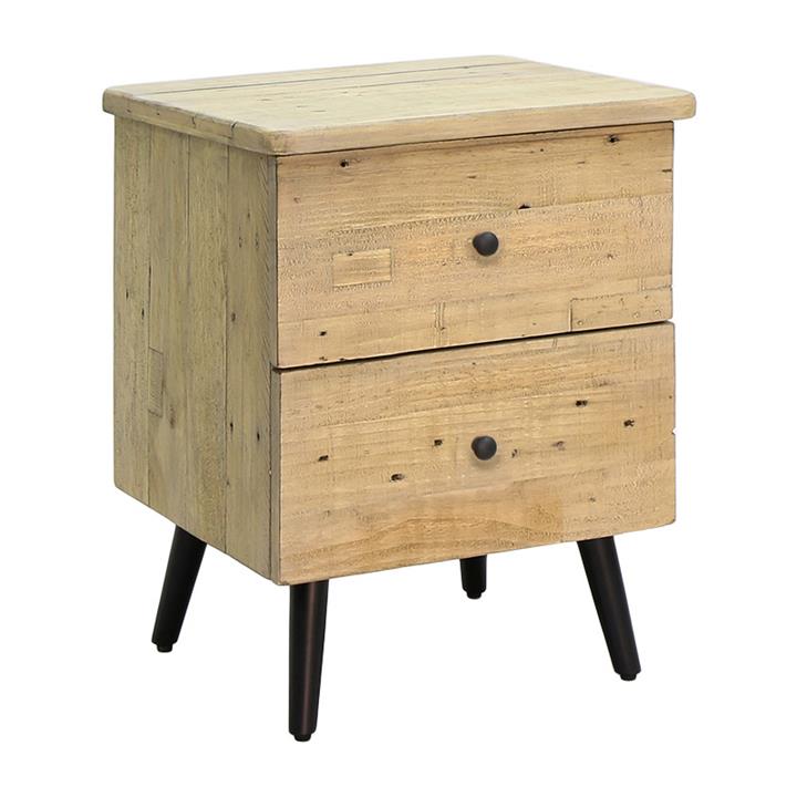 Valletta Reclaimed Timber Bedside Table by PGT Reclaimed Style Sourcebook
