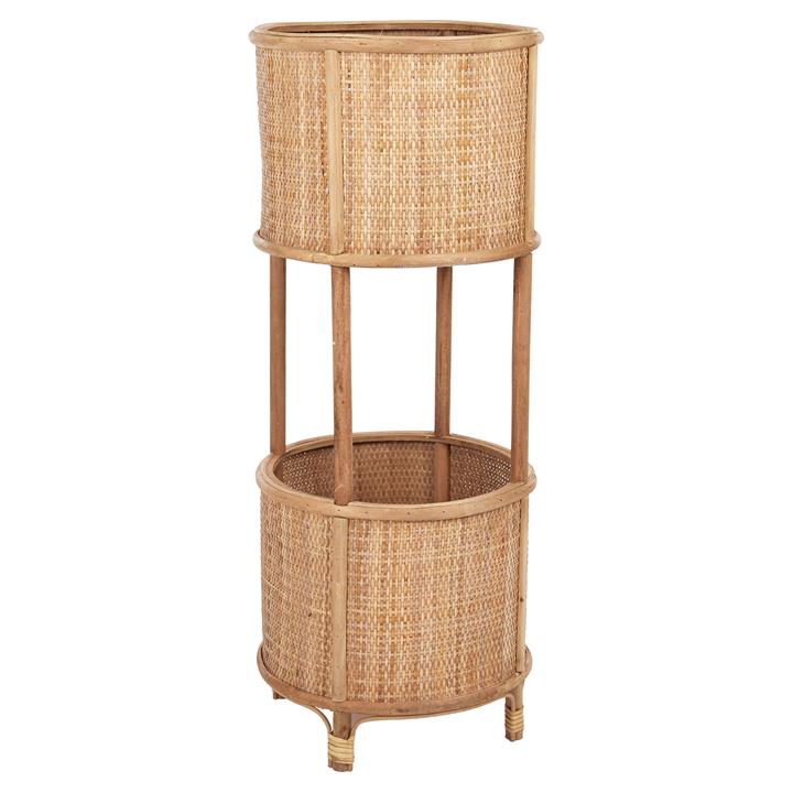 Teulia Rattan Double Planter Stand by Coast To Coast Home Style Sourcebook