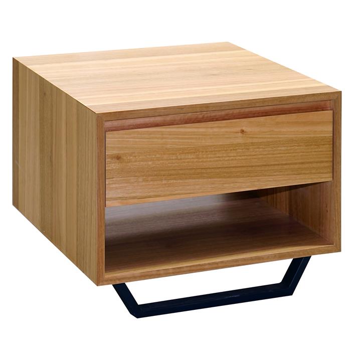 Milsons Blue Gum Timber & Metal Lamp Table by Mossel Dalton Style