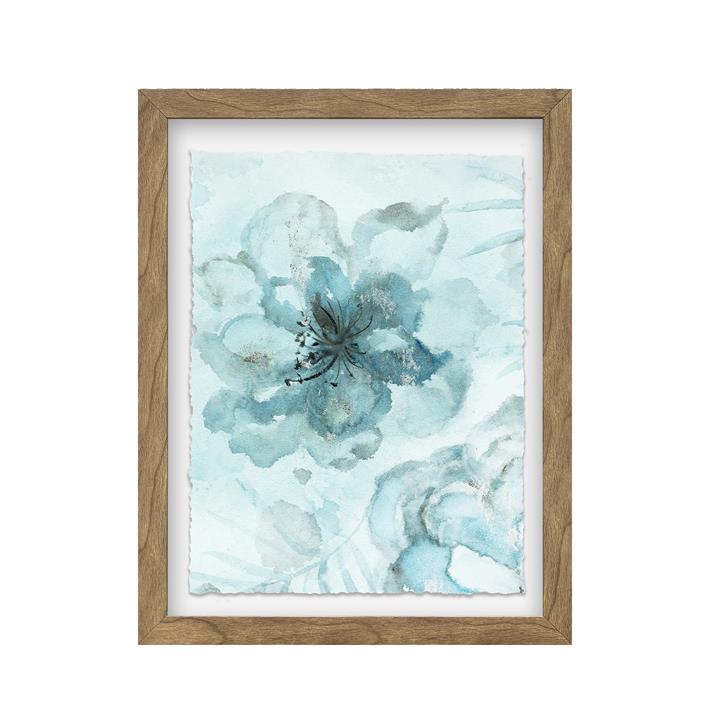 Azure Floral Framed Wall Art Print, Type B, 60cm by Oliver Willson