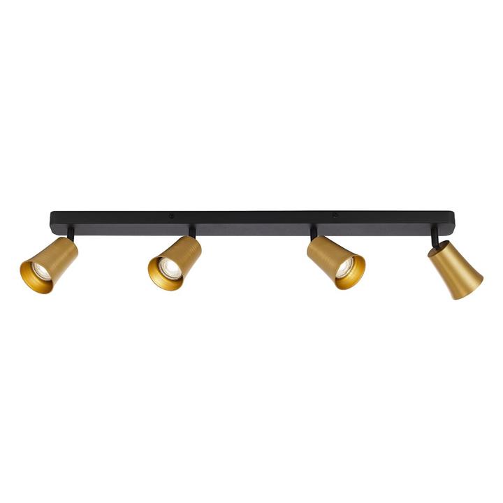 Alvey Metal Spotlight 4 Light Gold Black By Telbix Style Sourcebook
