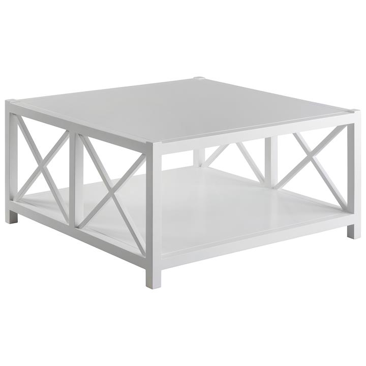 Newport Mahogany Timber Square Coffee Table, 100cm by Xavier Furniture