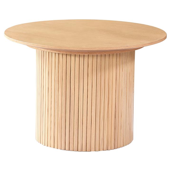 Blanco Wooden Round Side Table, Oak by Brighton Home Style Sourcebook