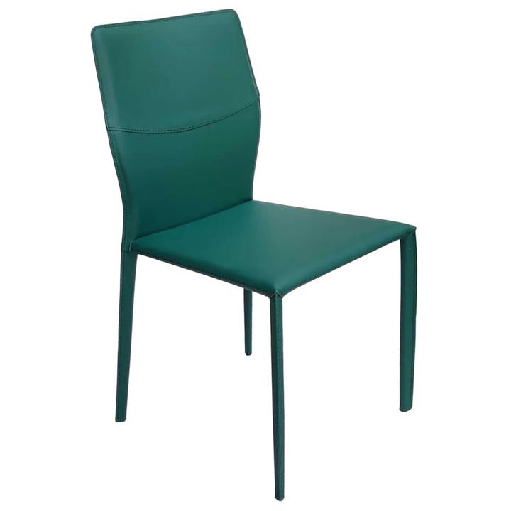 Alto Leather Dining Chair, Forest Green by Florabelle Style Sourcebook