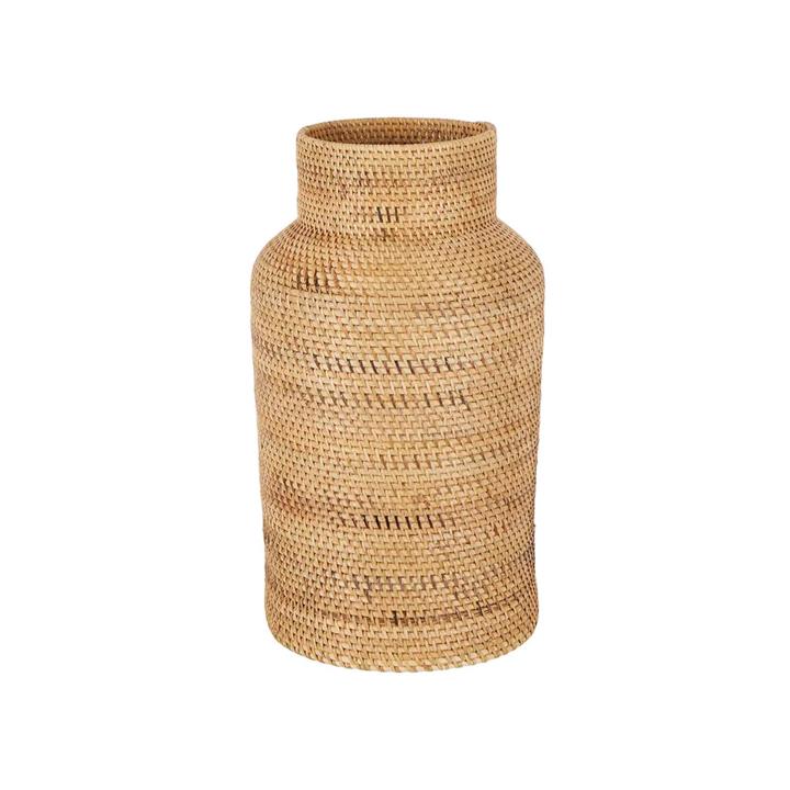 Harta Rattan Vase, Small, Natural by Florabelle Style Sourcebook