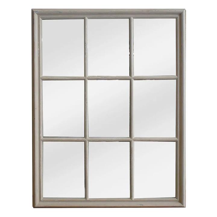 Hamptons Cottage Wooden Frame Lattice Wall Mirror, 110cm by Florabelle