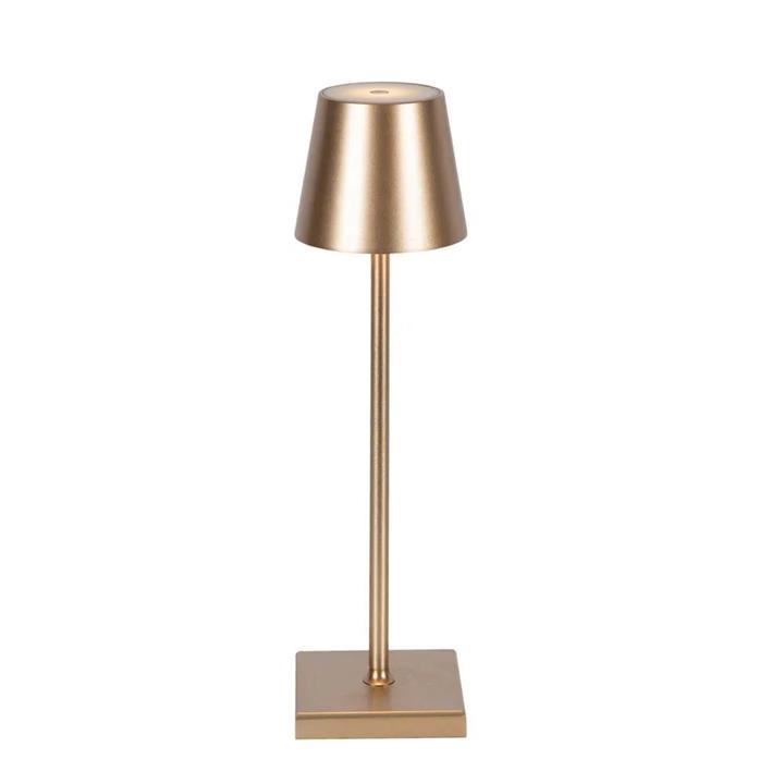 Lorenzo Rechargeable Touch Dimming LED Table Lamp, Gold by Emac