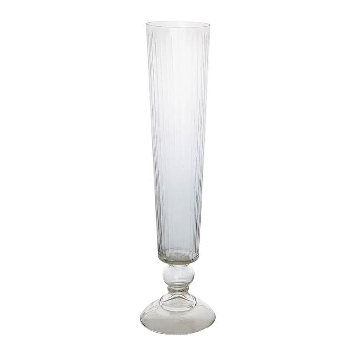 Cello Glass Fluted Vase by Florabelle Style Sourcebook