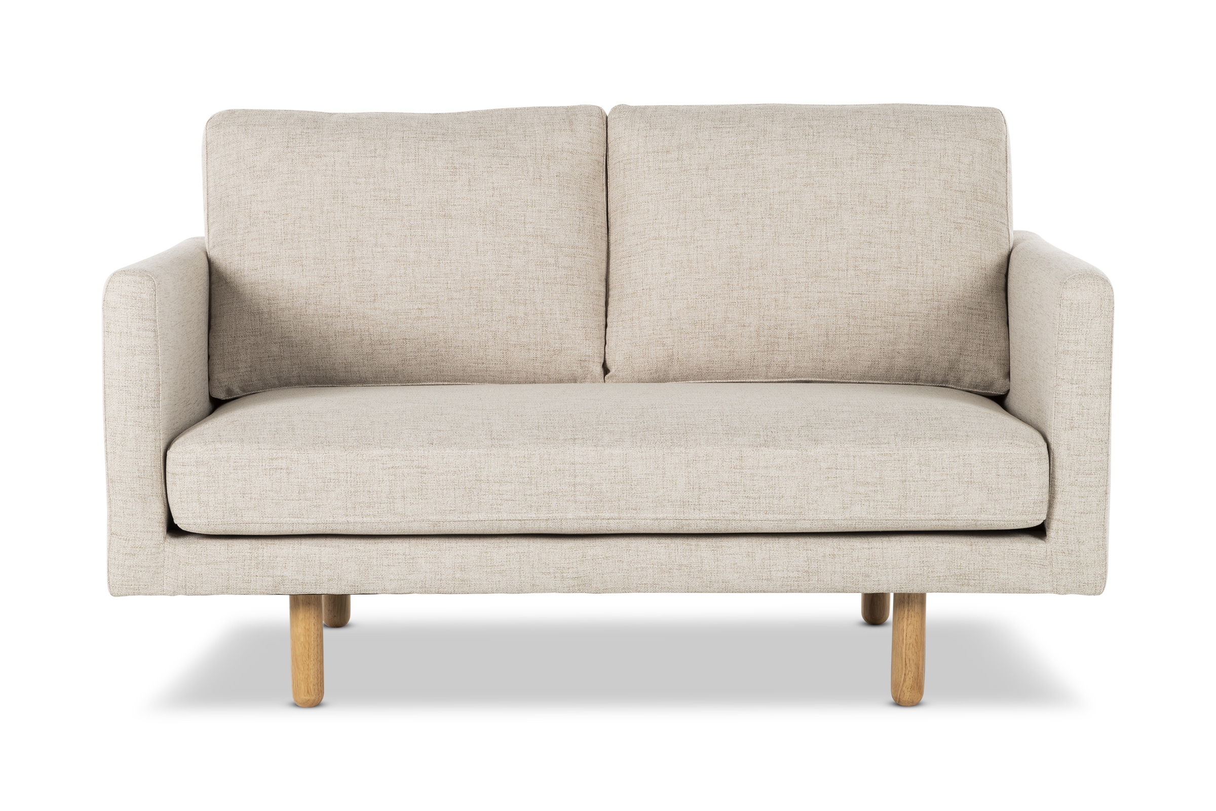 Noah 2 Seat Sofa, Beige Fabric, by Lounge Lovers by Lounge Lovers