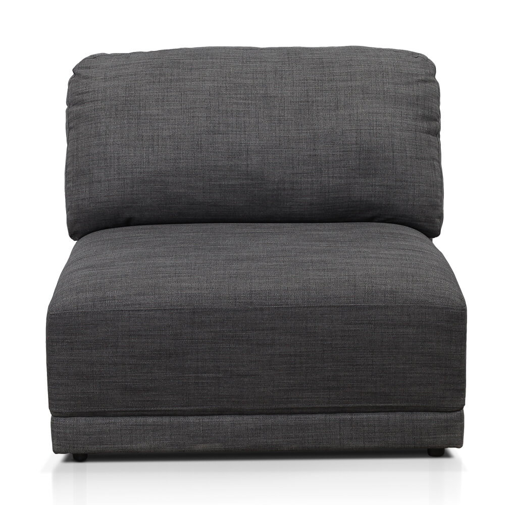 Amelia Armless Chair Module Warm Charcoal by James Lane Style Sourcebook