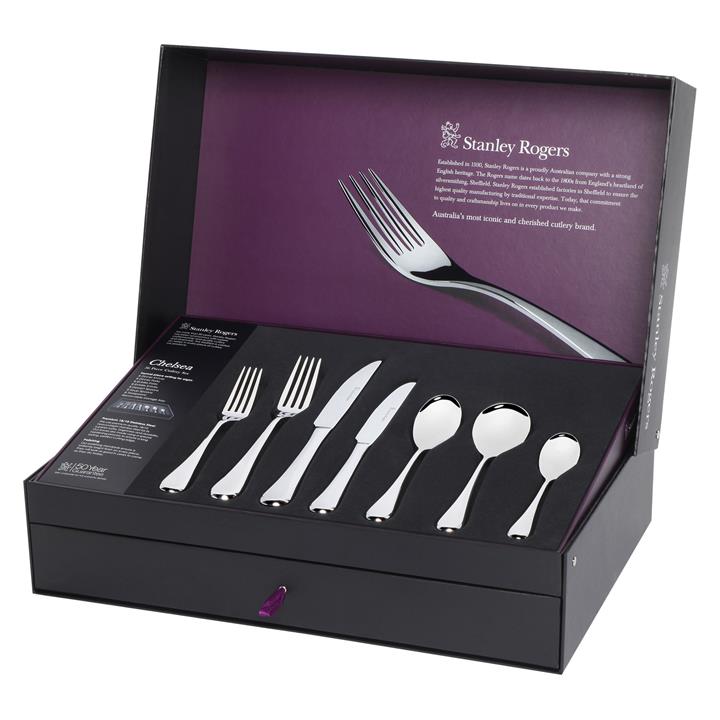 Chelsea 56Piece Cutlery Set in Silver by Stanley Rogers by Stanley