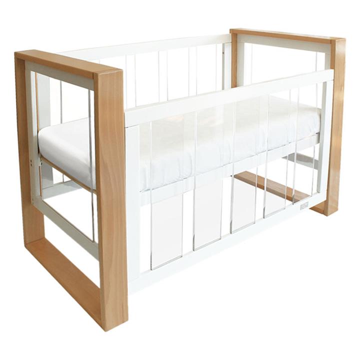 Kaylula Timber Bella Cot in White/Beige by Babyhood by Babyhood Style