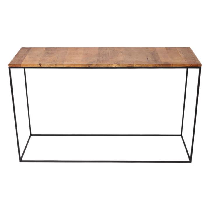 Ava Wooden Console Table in Black/Brown by Casa Uno by Casa Uno Style