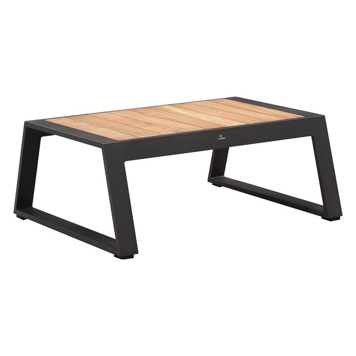 Caribbean Teak Outdoor Coffee Table in Grey by Indosoul by Indosoul