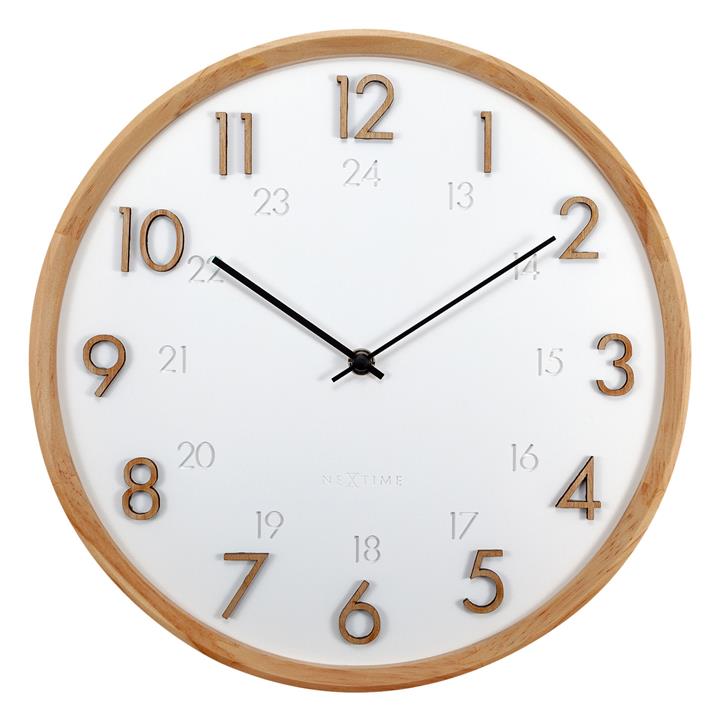 Jikan Japanese Design Wall Clock in White by NeXtime by NexTime Style