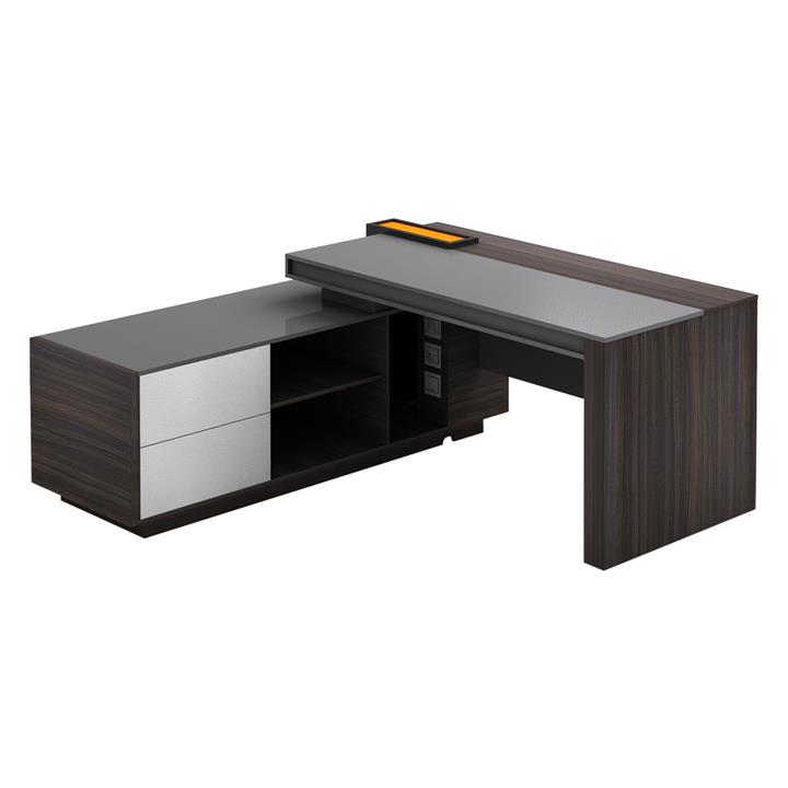 Romano Executive Desk Size 180cm in Black by Iniko by Iniko Style